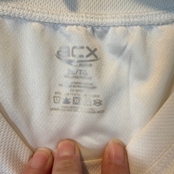 ACX Active Tank Tops Mens Size XL Lot of 2 White Gray Breathable Athletic Perfor - Picture 3 of 7